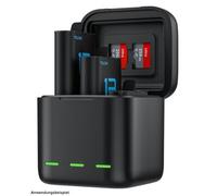 Telesin Scatola caricabatteria + 2x batteria per GoPro Hero 13