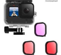 Telesin Custodia impermeabile + set filtri subacquei per GoPro 9/10/11/12