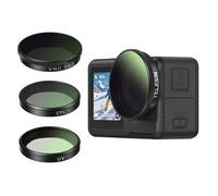 Telesin Set di filtri (CPL/ND2-32/UV) per DJI OSMO Action 5/4/3