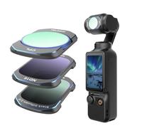 TELESIN Set di Filtri Magnetici Compatibile con DJI OSMO Pocket 3 Creator Combo - Accessori con Filtro CPL, ND16 e Black Diffusion 1/4, Montaggio Magnetico, Vetro Ottico HD Ultra Sottile