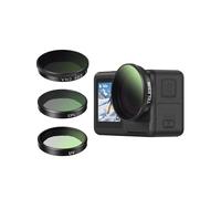 TELESIN Set di filtri per DJI Osmo Action 5 Pro / 4/3, VND 2-32 filtro ND variabile, polarizzatore CPL e kit di filtri UV per lenti ottiche, filtri ottici HD a scatto per vlogging, viaggi e action