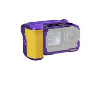 TELESIN Street Grip Kit per DJI Osmo Action 6 Viola Edizione Limitata | Gabbia Metallica Rabbit | Impugnatura con Pulsante a Bilanciere | Lega di Alluminio | Slot TF di Backup |Accesso Rapido Batteria