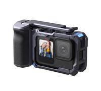 TELESIN Street Grip Kit per Hero 9-13 con Gabbia Metallica Rabbit Impugnatura Fotocamera con Design a Bilanciere | Scocca in Lega di Alluminio | Slot TF di Riserva | Accesso Rapido alla Batteria