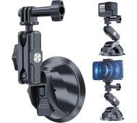 TELESIN Supporto a Ventosa per Action Cam, Rotazione 360°
