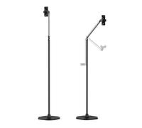 TELESIN Supporto da Pavimento per Telefono SE, Supporto da Pavimento per Telefono con 1.5 KG Base Resistente, Altezza Regolabile Flessibile da 57", Con Clip Universale Compatibile con iPhone & Android