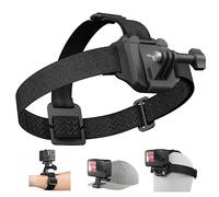 TELESIN - Supporto da testa con clip per cappello, a sgancio rapido, compatibile con GoPro Hero 12/11/10/9/8/7/6/5, Fusion, Max, OSMO e molte action camera