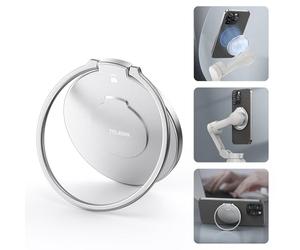 TELESIN° Supporto magnetico ad anello per MagSafe, supporto magnetico a 360 gradi, compatibile con Osmo Mobile 6, 5, 4 per iPhone e altri accessori per smartphone