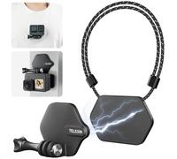 TELESIN Supporto Magnetico Snap per Action Cam, Chiusura Rapida | Supporto Petto Per GoPro Hero 13-5, Insta360, DJI Osmo Action e smartphone, aggancio magnetico rapido per riprese POV e vlog