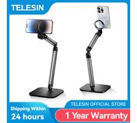 TELESIN Supporto magnetico universale per telefono cellulare a sgancio rapido Supporto per telefono in lega di alluminio per Iphone HUAWEI XIAOMI SAMSUNG