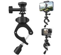 TELESIN Supporto Manubrio 360° con Porta Cellulare per Action Cam