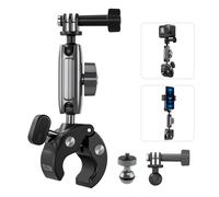 TELESIN Supporto Manubrio moto per GoPro Hero 13/12/11/10/9/8 DJI Osmo Action