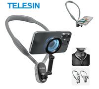 Telesin Supporto da collo magnetico con MagSafe per smartphone, grigio
