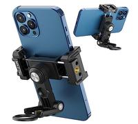 TELESIN Supporto per treppiede per telefono, supporto regolabile per telefono cellulare con scarpa fredda, morsetto per telefono registrazione video staffa per iPhone 15 14 13 12 11 Android Samsung