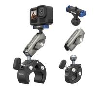 TELESIN Supporto super morsetto | Supporto manubrio bicicletta per Hero 13 | Design magnetico con forte effetto ventosa | Testa a sfera girevole a 360° | Adatto per manubrio da 9 a 38 mm per