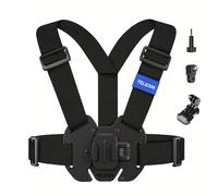 TELESIN Supporto Universale da per Action Camera, Stile Gilet, Imbracatura Pro POV VLOG per Ciclismo, Sci & Pesca, Cinturino Regolabile, Compatibile con Hero 13/12/11, 6/5 Pro/4/3, X4/X3/ 2