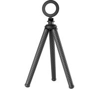 CAVALLETTO TELESIN Treppiede Flessibile, Alluminio, Silicone, altezza 30 cm