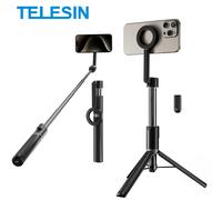 TELESIN Treppiede magnetico per selfie stick per telefono cellulare con supporto remoto per cellulare per iPhone 14 13 12 Pro Max Riprese verticali