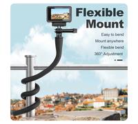 TELESIN Treppiede monopiede flessibile per selfie stick per GoPro insta360 ovunque senza qualsiasi strumento per telefono con fotocamera IPhone universale