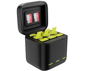 Telesin Triple Battery Charger Box + 2x accu - GoPro 9/10
