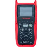 TELESTAR SATPLUS GO - Misuratore satellitare con TV in diretta | Per DVB-S/DVB-S2, Unicable, display a colori da 2,3″, bussola, altoparlante, custodia protettiva