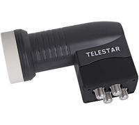 TELESTAR SKYQUATRO HC LNB - LNB universale (per funzionamento con multiswitch, diametro feed 40 mm, rumore 0,1 dB) - Nero