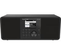 TELESTAR TOP 250 - DAB+/radio Internet, stereo - Nero | 2 × 10 watt, streaming audio Bluetooth e funzione trasmissione, registrazione USB, sistema di allarme di emergenza