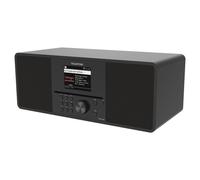 TELESTAR TOP 300 - DAB+/Internet Radio con lettore CD (stereo, 2 × 15 W, servizi di streaming, funzione di trasmissione/ricezione Bluetooth, registrazione USB, sistema di allarme di emergenza) - Nero