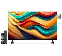 TELE System TS24LS15 TV 24'' Ready con DVB-T2/S2 HEVC 10bit, Compatibile CAM tivùsat, USB Media Player, TV Pause, Hotel Mode, Doppio Telecomando (Standard + Easy), LED 24 Pollici per Casa, Hotel e B&B