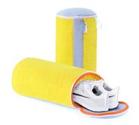 Teletrogy 2 Pezzi Sacchetti per Scarpe Lavanderia Sacchetto Scarpe con Cerniera Nascosta, Pulizia a 360° Tutto Campo, Riutilizzabile e Anti-Deformazione per Sacchetto Scarpe Lavatrice (Grigio)