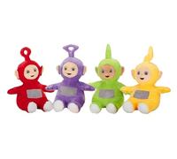 GIMSS Compatibile con Teletubbies Peluche Po, Tinky-Winky, Laa-Laa, Dipsy Peluche Qualità Premium 37 cm Licenza Originale (Confezione da 4 37cm)