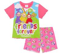 Teletubbies - Pigiama a Maniche Corte per Bambina - 100% Cotone - 3-4 Anni: 104cm