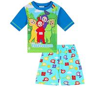 Teletubbies Tinky-Winky, Dipsy, Laa Laa e Po Pigiami Corti, Blu, 12-18 Months