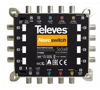 Televes 714403 MS58NCQ Multischalter 5 in 8 Guß NEVO m.NT quad kask.