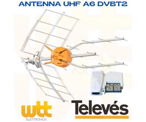 Televes Antenna Amplificata UHF Guadagno Automatico Boss Tech e T-Force