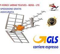 Televes Antenna Amplificata UHF Guadagno Automatico Boss Tech e T-Force LTE 5G