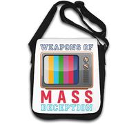Television TV Weapons of Mass Deception Brave New World Borsa a tracolla bianca