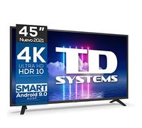 TELEVISOR TD SYSTEMS K45DLJ12US 45" FHD SMART ANDROIDTV WIFI USB HDMI NEGRO