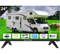 Televisore LED 24 Pollici (60 cm) HD con 12V - Senza Smart TV, Triple Tuner DVB-