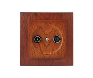 Televisore Presa Incasso in Noce, Modello Serie 8000. Design elegante e funzionale, ideale per integrarsi in qualsiasi ambiente senza occupare spazio aggiuntivo e finiture di alta qualità.