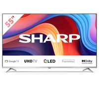 Sharp 55GP6260E TV 139,7 cm (55") 4K Ultra HD Smart TV Wi-Fi Nero, Argento
