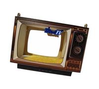 Televisori in legno Mangiatoia per uccelli nido per uccelli per cortili decorazione contiene vari tipi di cibo semplice da pulire e riempire stazione di alimentazione decorativa