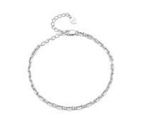 Teleye Bracciale di base in stile giapponese da 3 mm, bracciale in argento sterlina 925 per le donne