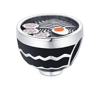 Teleye Braccialetto con ciondolo ramen giapponese 925 - Cubic zirconia, adatto a bracciali Pandora, Troll, Chamilia, Biagi o altri stili europei