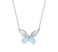Teleye Collana con Ciondolo Metamorfosi - Collana con Ciondolo Minimalista in Argento 925 per le Donne, Catena Regolabile