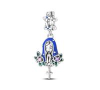 Teleye Fascino con ciondolo da preghiera di santità, ciondolo per braccialetto con perline, adatto per bracciali da 3 mm-4,5 mm
