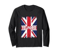 Telford - Bandiera Britannica Vintage Union Jack Maglia a Manica