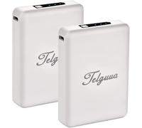 Telguua Battery Pack Batteria Ricaricabile di Ricambio per Guanti Riscaldati, 5500mAh 7.4V Rechargeable Batteria di Ricambio con doppio Caricatore ad alta Capacità per Guanti Riscaldati Elettrici