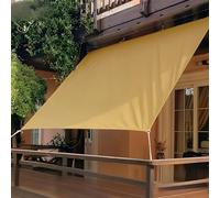 Teli Impermeabili per Esterno, Telo Occhiellato, Multiuso Telone Occhiellato per Campeggio, Tenda, Barca, Camper, Auto(Yellow,1.0x2.0m/3.3x6.6ft)