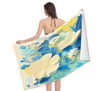 Teli Mare in Microfibra Spring Is Coming Flower Background Pattern Asciugamano da Bagno Asciugatura Rapida Uomini Telo da Bagno, per Barca A Vela, Mare, Picnic, 80x130cm