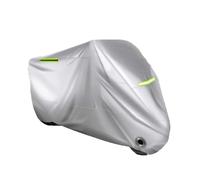 Teli Moto per Piaggio Vespa Elettrica X 2021, Sole Telo Antipolvere Motociclo Coprimoto Strisce Riflettenti Protezione Esterni Scooter Componenti Accessori,Silver-XXL
